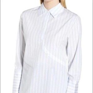 Lewit Striped Top Twist Back NWT size S